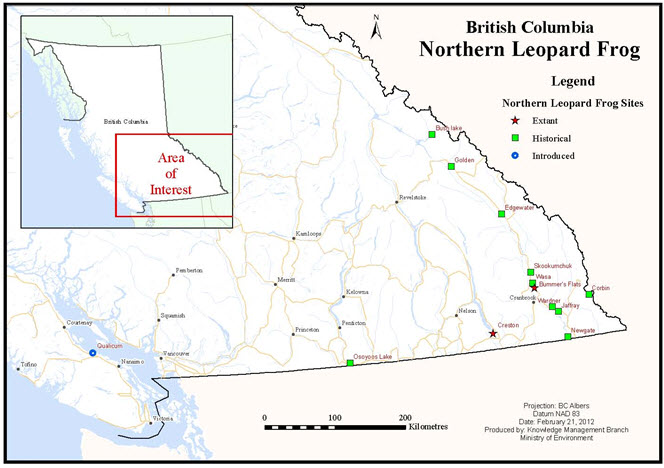 Historical and present distribution