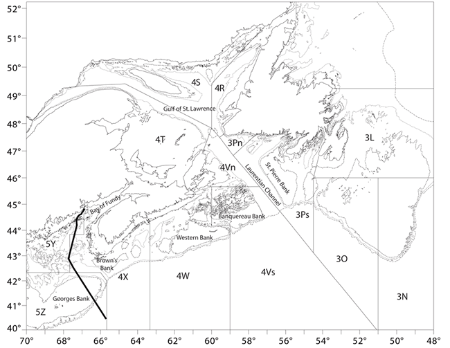 Map: Gulf of St. Lawrence