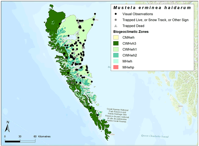 Map of biogeoclimatic zones