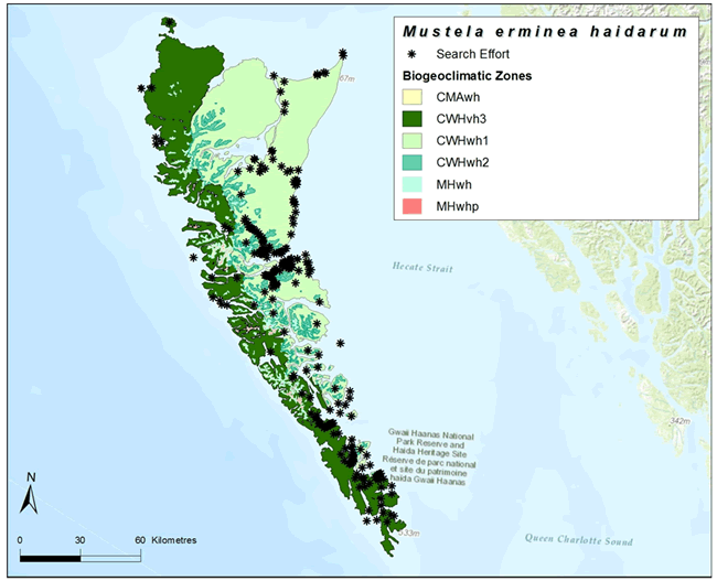 Map of biogeoclimatic zones