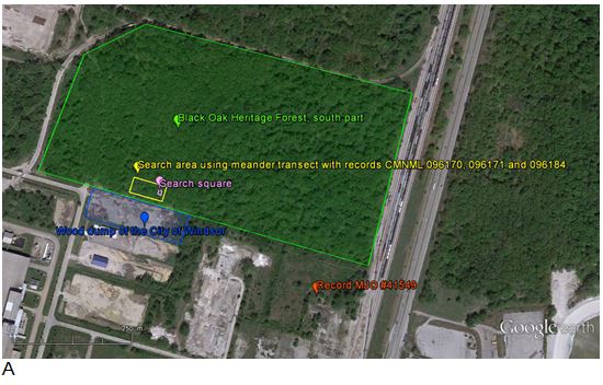 1 of 2 aerial photos of the south part of the Black Oak Heritage Forest and surrounding area in Windsor