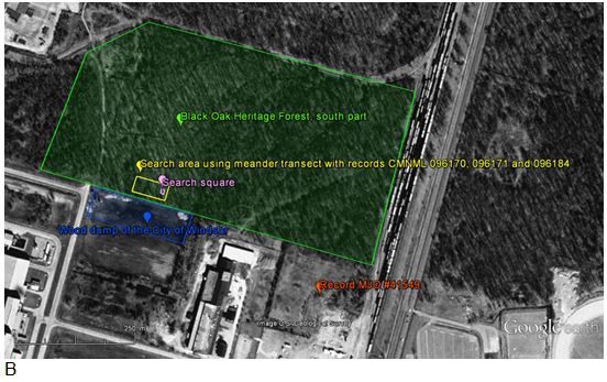 2 of 2 photo aerial photos of the south part of the Black Oak Heritage Forest and surrounding area in Windsor
