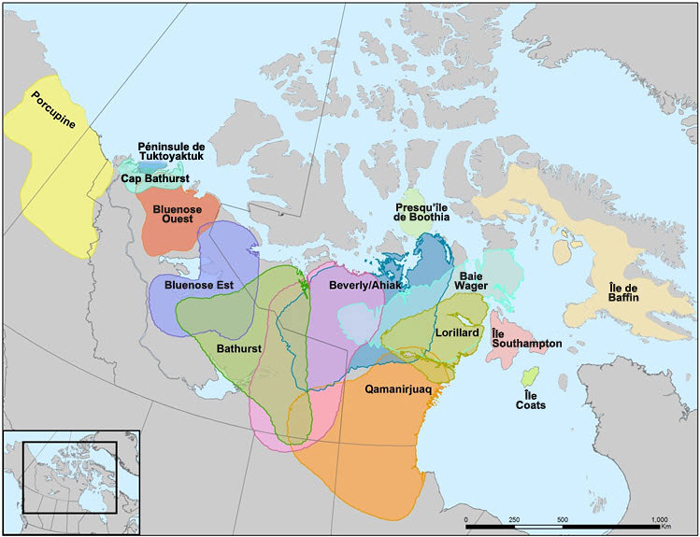 Carte du nord-ouest du Canada. Description longue situé dans la paragraphe précédent.