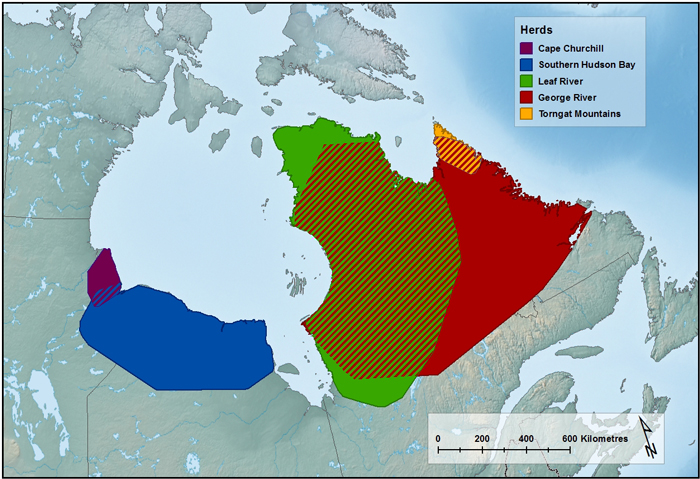 Map of Norther Ontario and Quebec. Long description in preceding paragraph.