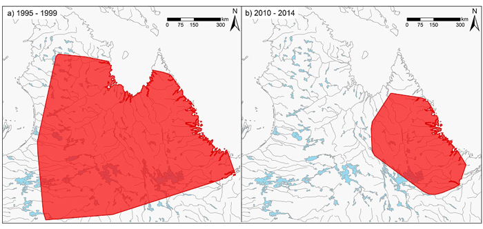 Two images of regions of Northern Quebec. Long description in preceding paragraph.