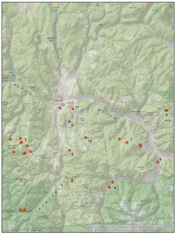 Map of lower BC. Long description in preceding paragraph.
