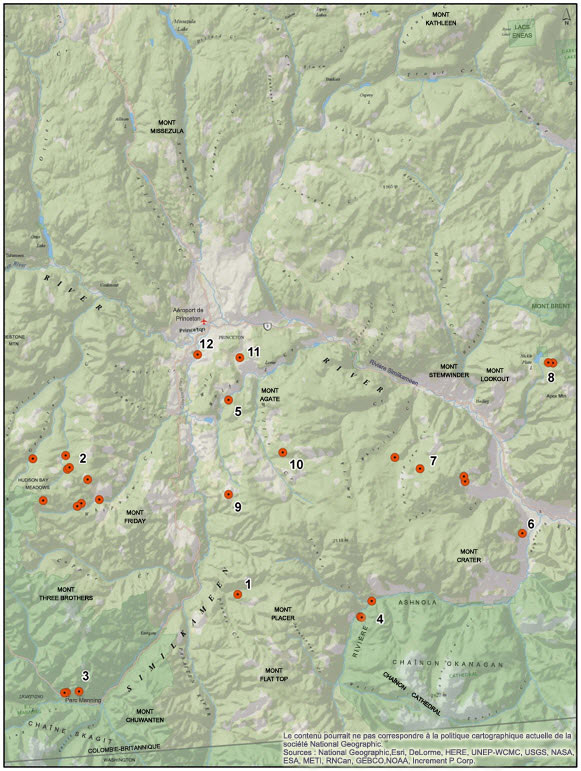 Carte du CB. Description longue situé dans la paragraphe précédent.