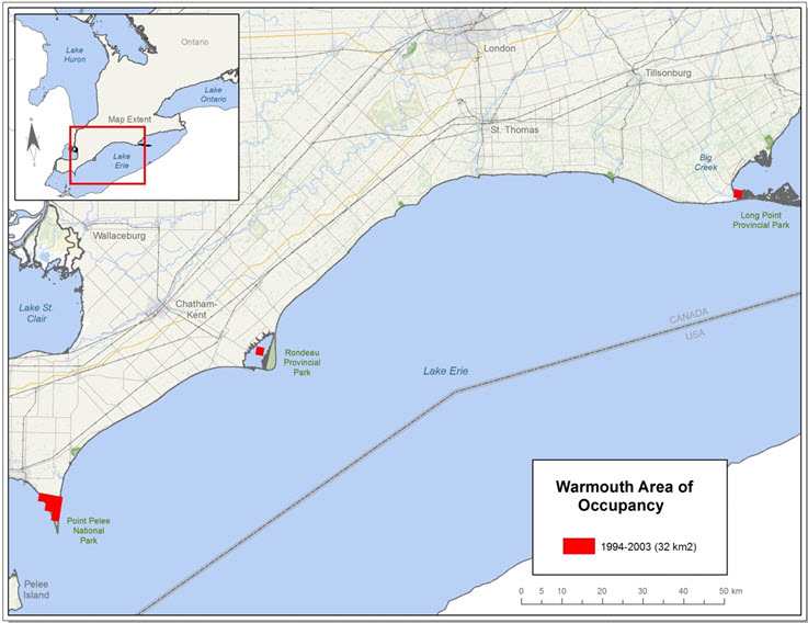 Index of area of occupancy (IAO) (1994-2003)