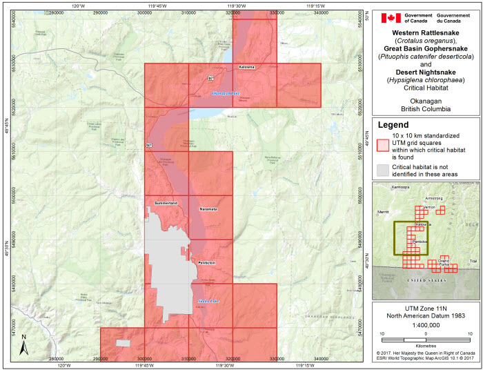 Map of Okanagan, BC. (see long description below)