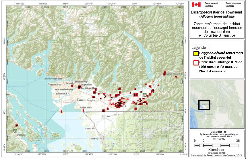 Carte : Colombie Britannique