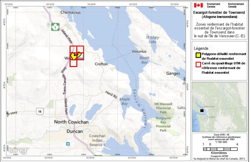 Carte : sud de l'île de Vancouver (C.-B.)