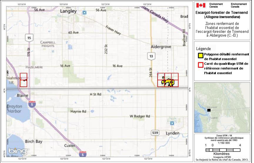 Carte : Aldergrove (C.-B.)