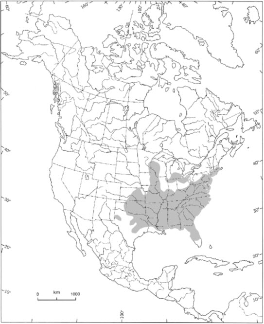 Global distribution of Virginia Goat's-rue