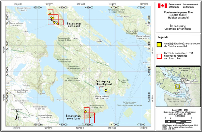 Les zones renfermant