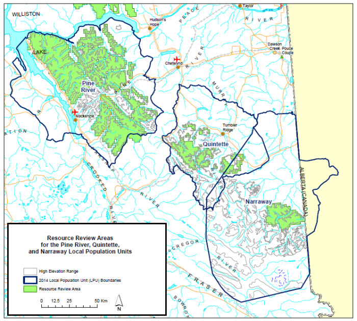 Map of resource review area (see long description below)