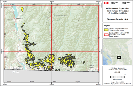 Map of Okanagan-Boundary