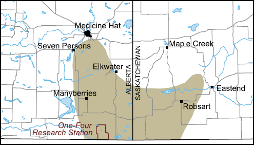 Sage Thrasher map