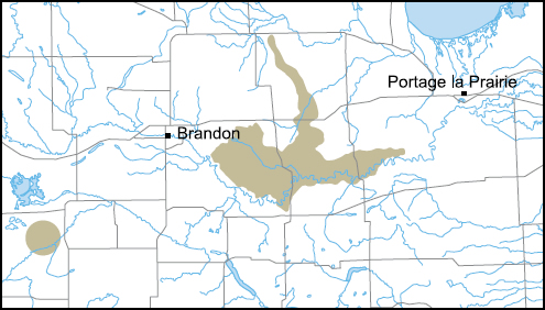 Carte de l'aire de répartition du scinque des Prairies
