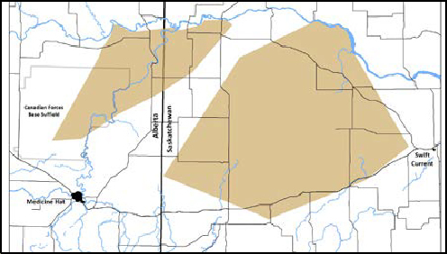 Ord's Kangaroo Rat map