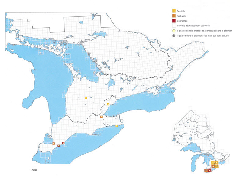 Occurrence dans le sud-ouest de l'Ontario