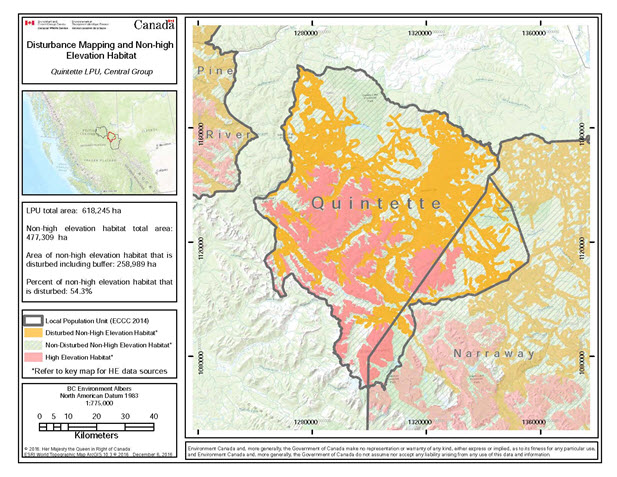 Map of distrubances (see long description below)