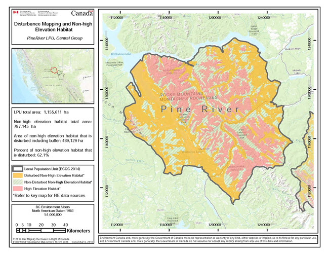 Map of disturbances (see long description below)