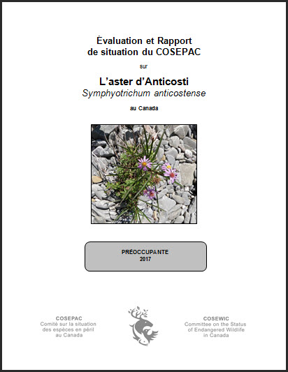 Évaluation et rapport de situation du COSEPAC sur L’Aster d’Anticosti