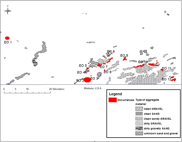 Location of Hare-footed Locoweed occurrences