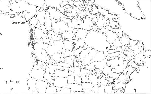 Figure 2: Location of reported occurrences of Bering Cisco in Alaska and Yukon Territory.
