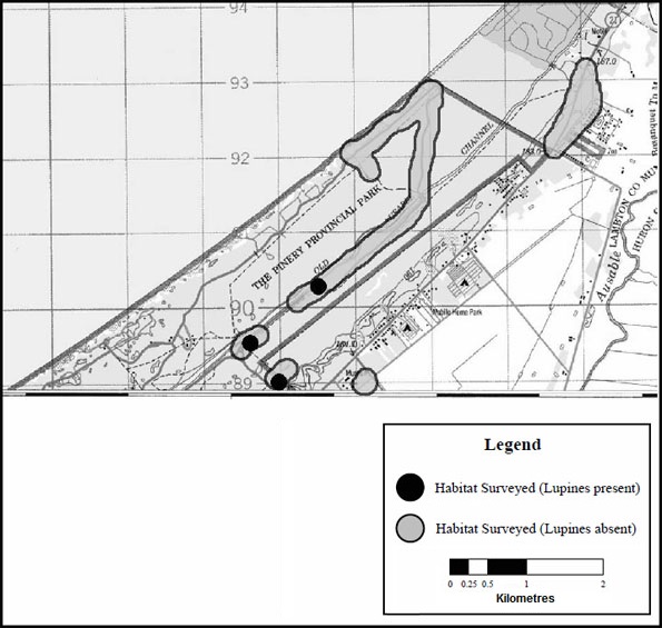 Figure A4. Karner Blue Sanctuary and Environs Survey Sites.