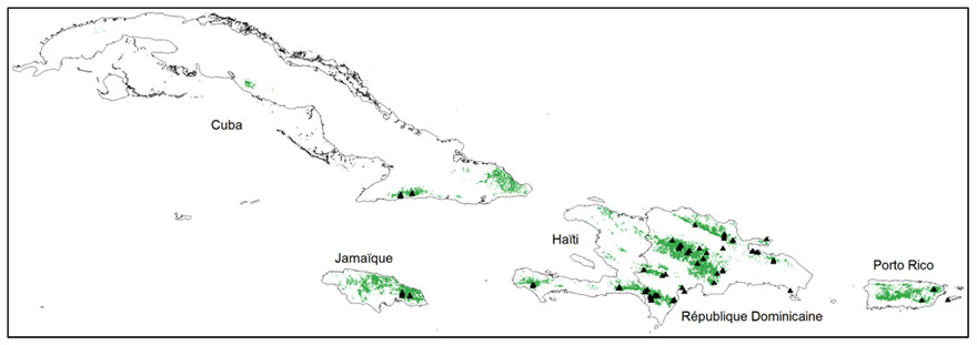 Carte de habitat essentiel (voir longue description ci-dessous)