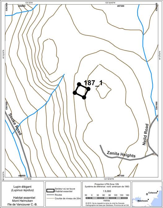 Figure 24. Secteur où se trouve de l’habitat essentiel.