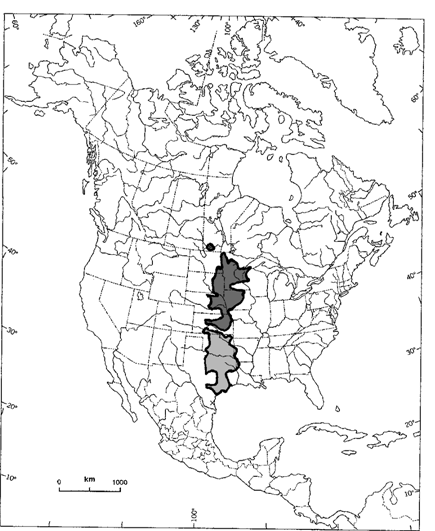 Figure 2. North American distribution of Prairie Skink