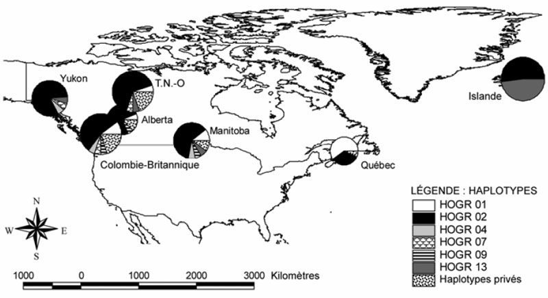 Carte de la répartition géographique (voir description longue ci-dessous).