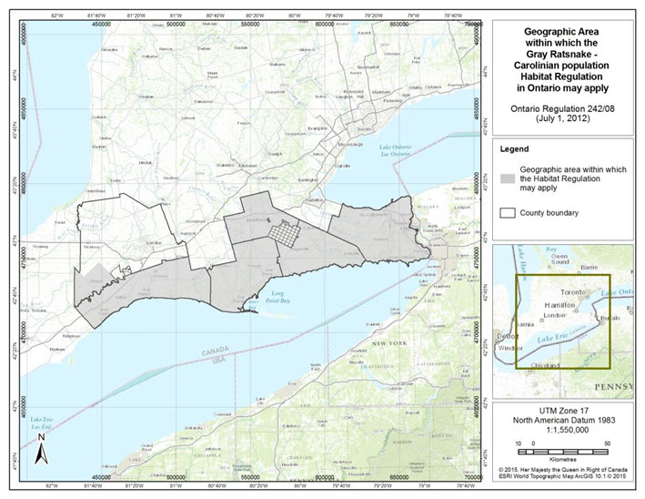 Map of Toronto area