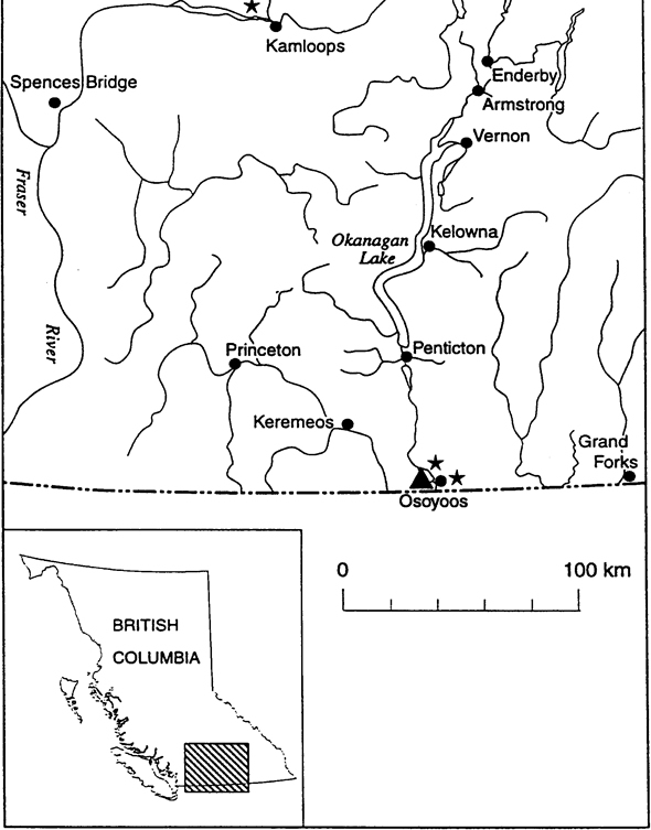 Figure 2 is a map of the distribution and extant occurrences of Toothcup in southern British Columbia.
