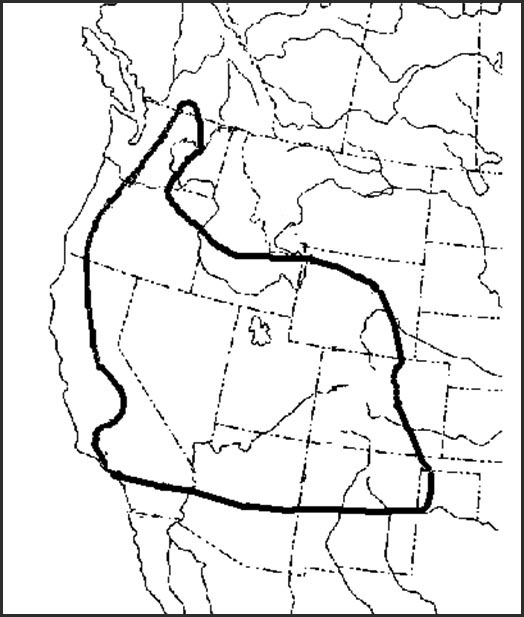 Carte: Aire de répartition mondiale du porte-queue de Colombie-