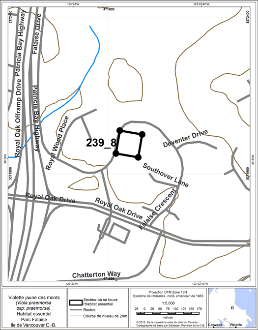 Figure 29. Secteur où se trouve de l’habitat essentiel.