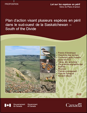 photo de couverture : Sud-ouest de la Saskatchewan