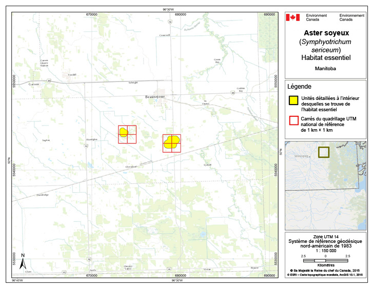 Carte : Manitoba, et Hazelglen Est