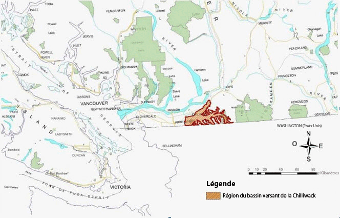 Carte illustrant l'aire de répartition de la grande salamandre du Nord au Canada.