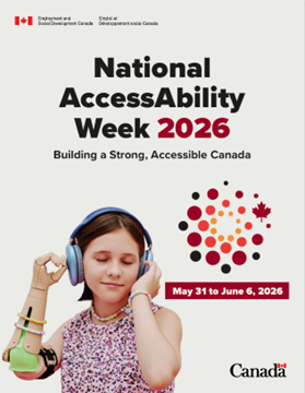 A visual for National AccessAbility Week 2026. Text version follows.