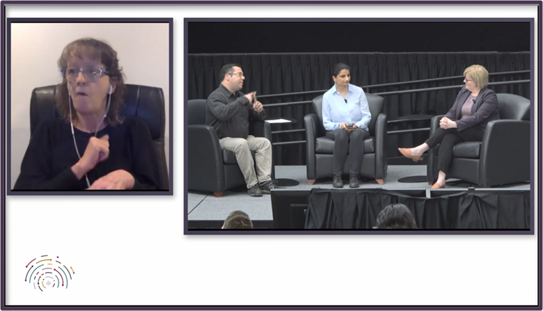 Screenshot of Michael McGuire and Joeita Gupta interviewing Minister Qualtrough.