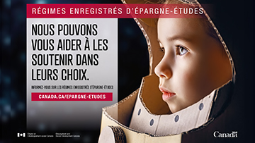 Régimes enregistrés d’épargne-études - Affiche promotionnelle