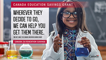 Canada Education Savings Grant - Promotional poster