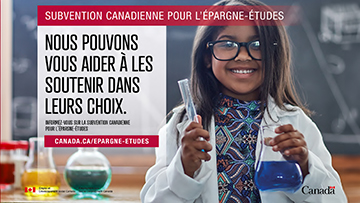 Subvention canadienne pour l’épargne-études - Affiche promotionnelle