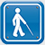 Icon of blind person or with low vision