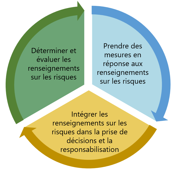 Figure 4 : Illustration des étapes cycliques de la gestion des risques