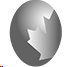 A logo shapped like an egg with a half maple leaf to the right