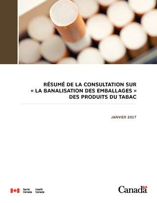 Résumé de la consultation sur « la banalisation des emballages » des produits du tabac